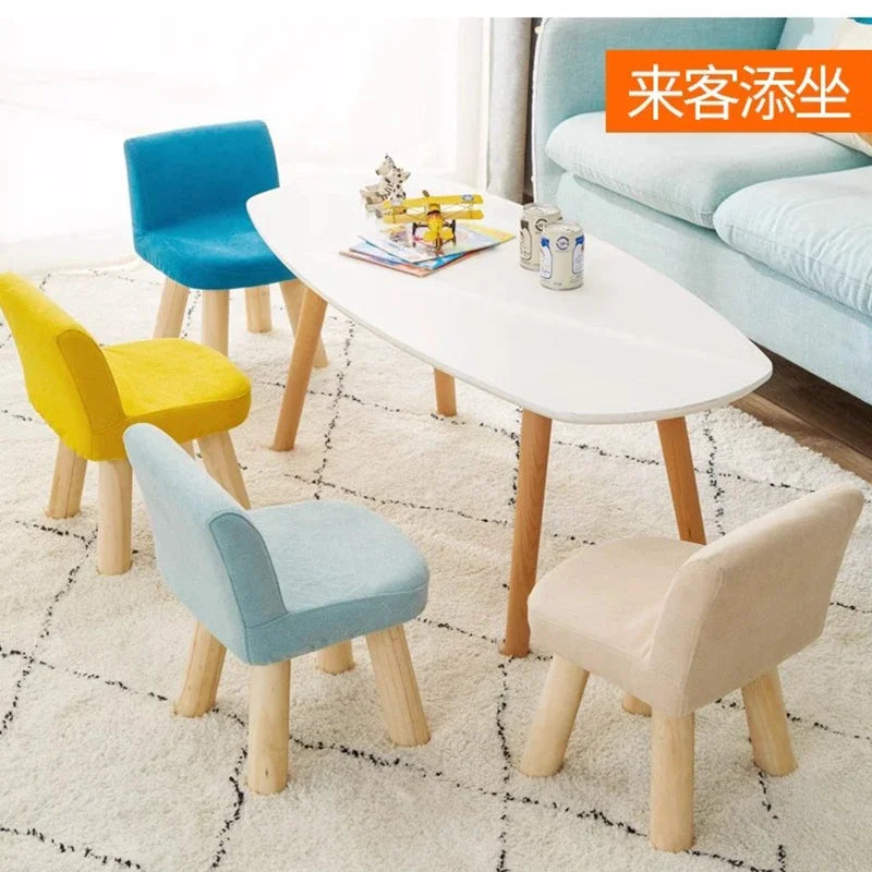 Camping Auxiliary Living Room Chairs Backrest Relaxing Nordic Wooden Chairs Kitchen Desk Stool Sillas Comedor Furniture LJ50DC